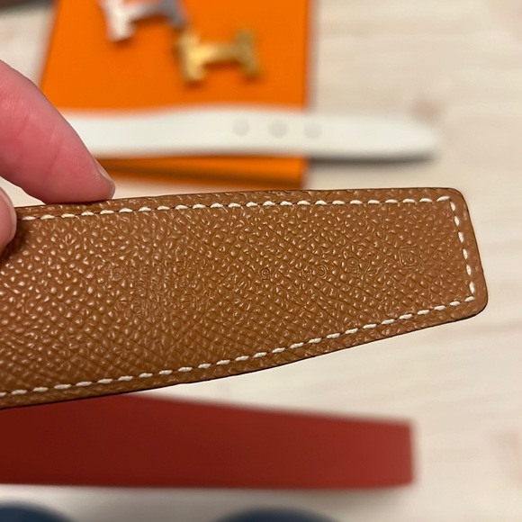 Authentic Hermes H belt. Belt length 75. All double sided. Trade for bags - Picture 12 of 17